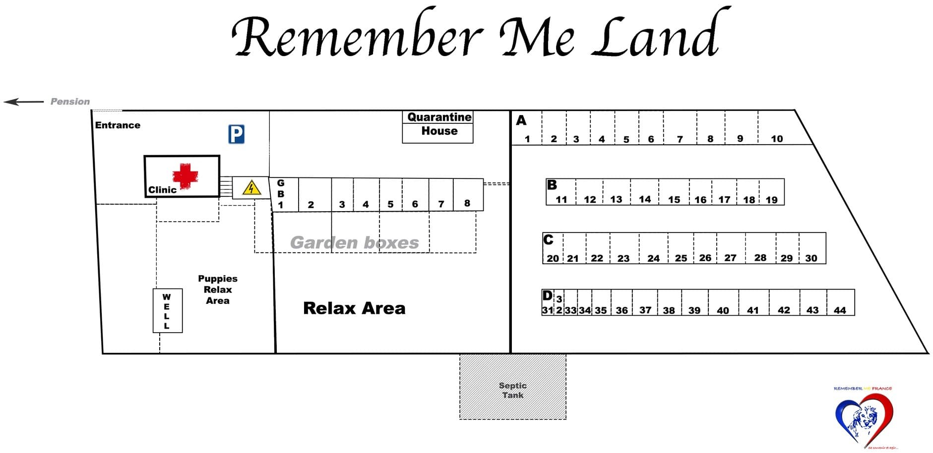 Plan du refuge Remember Me Land